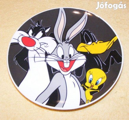 Tapsi Hapsi, Csőrike porcelán tányér Looney Tunes