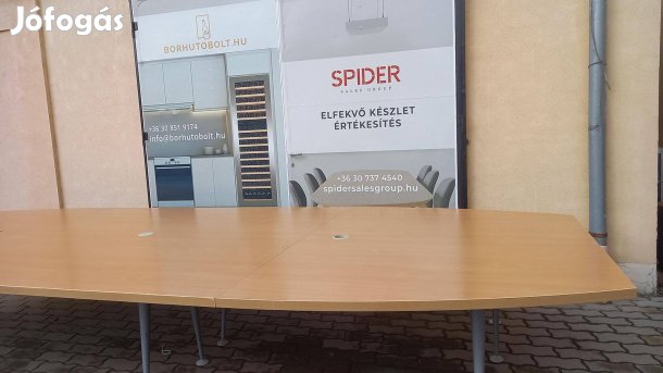 Tárgyalóasztal, konferencia asztal, 474x180 cm - használt irodabútor