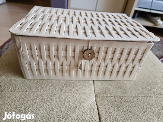Tároló doboz fonott kosár Sok mindennel megpakolható