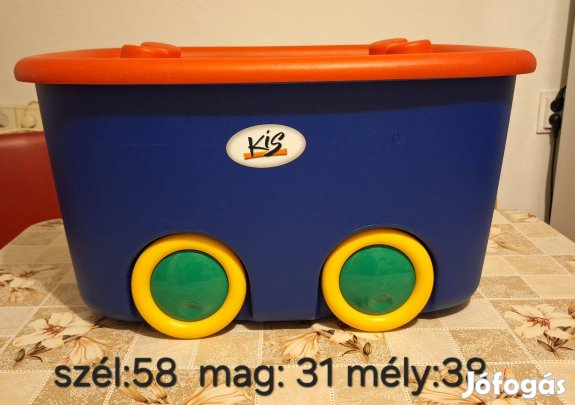 Tároló gurulós doboz játékoknak