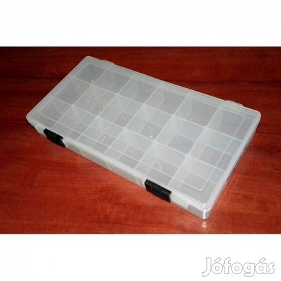 Tárolódoboz - 18 rekeszes műanyag tároló doboz - 20cm (_)