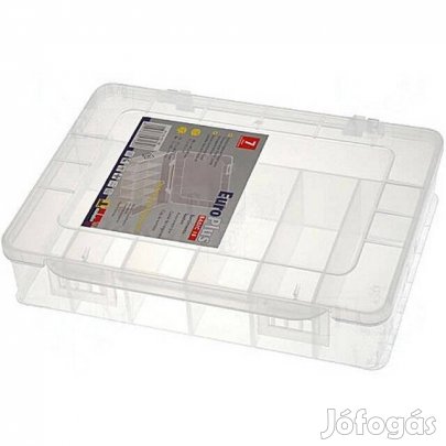 Tárolódoboz - 7 rekeszes műanyag tároló doboz - 18cm (_)