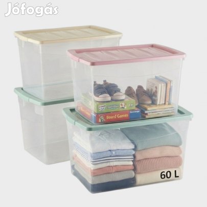 Tárolódoboz ,,gurulós,, 60L