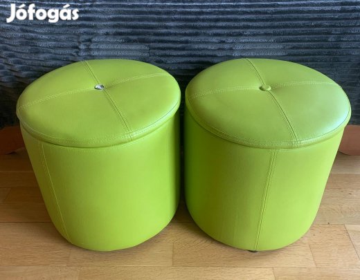 Tárolórekeszes puff (2db)