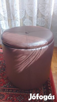Tárolós műbőr puff