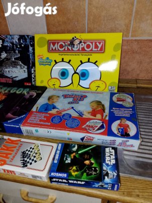 Társasjáték csomag a képeken látható 10 db egyben