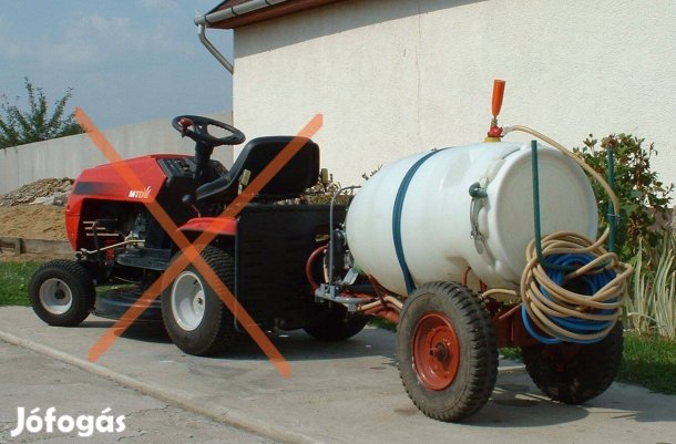 Tartályos DL218 motoros permetező egység * 135 literes, 35 m tömlő *