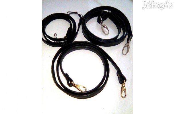 Táskaövek 3 db Együtt Újak Hibátlanok Kapcsolhatók táskára, feketék