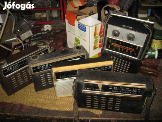 Táskarádiók. (5 db egyben)