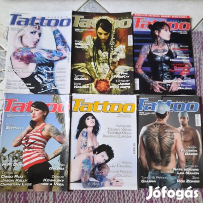 Tattoo magazin,újság gyűjtemény eladó