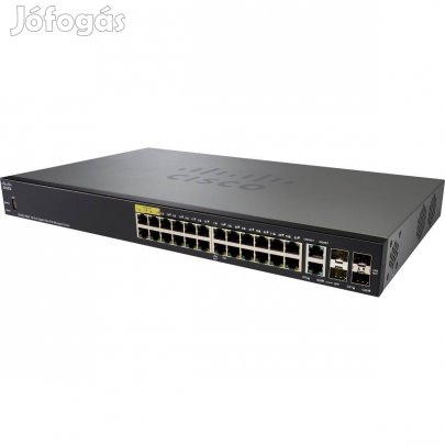 Tavaszi akció! Cisco SG350-28MP-K9 Gigabit POE+ switch számlával, gara