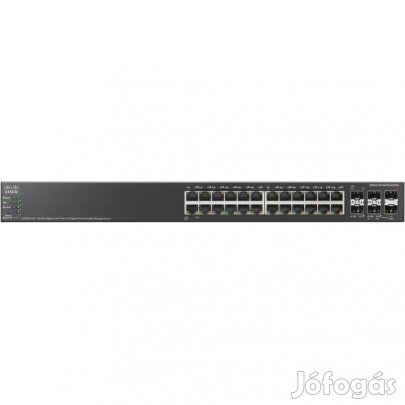Tavaszi akció! Cisco SG500X-24P-K9 Gigabit POE switch számlával, garan