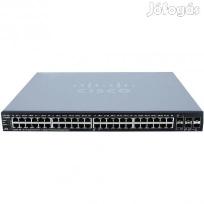 Tavaszi áron! Cisco SG500X-48P-K9 Gigabit POE switch számlával, garanc