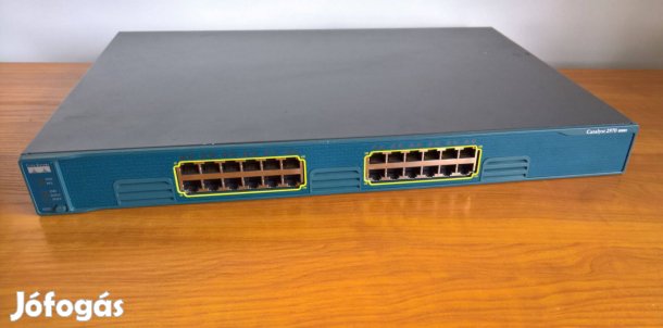 Tavaszi áron! Gigabites Cisco C2970G-24T-E 24 portos switch számlával,