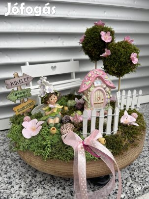 Tavaszi asztaldísz 30cm ( virágos )