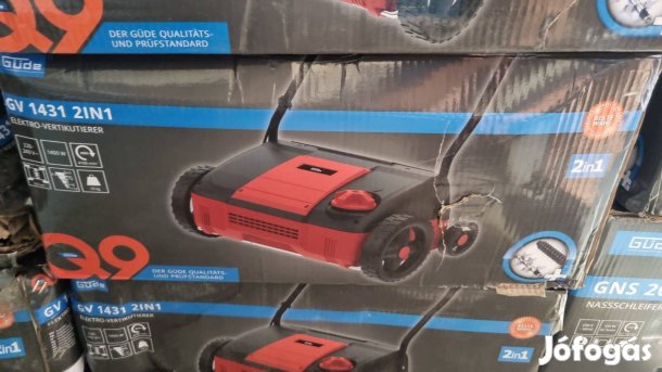 Tavaszi kerti munkákhoz 2in1 elektromos gyepszellőztető, gyep lazító