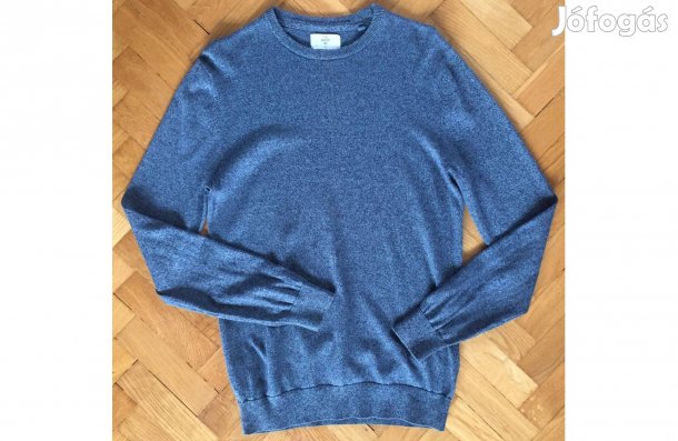 Tavaszi-nyári, pamut férfi pulóver. Új (Acélkék szín). M-es