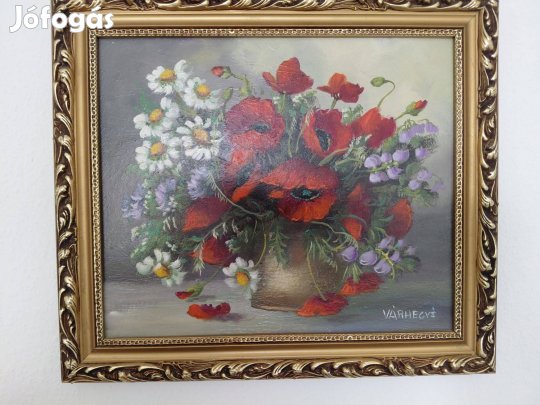 Tavaszi virágok olajfestmény