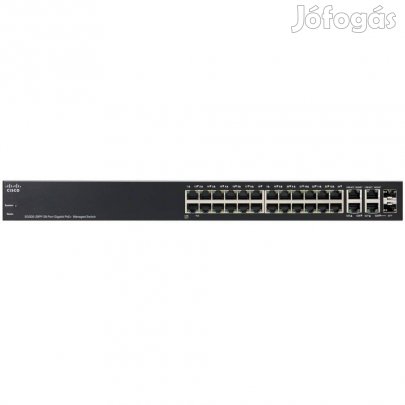 Tavaszra! Cisco SG300-28PP-K9 Gigabit POE+ switch számlával, garanciáv