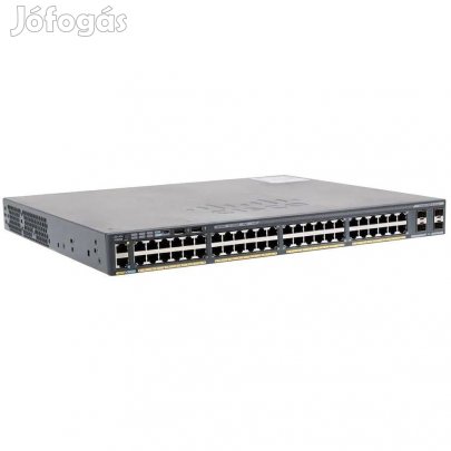 Tavaszra! Cisco WS-C2960X-48FPS-L 48 portos switch számlával, garanciá