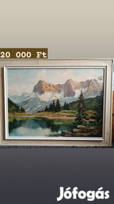 Tavat ábrázoló tájkép 