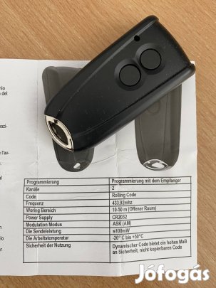Távirányító Hörmann ecostar garázsnyitó motorhoz
