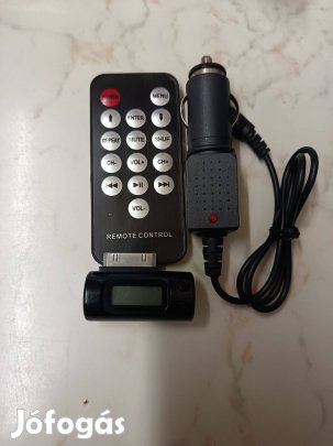 Távirányítóval töltő adapterrel Új fm transmitter Ipad Iphone Ipod