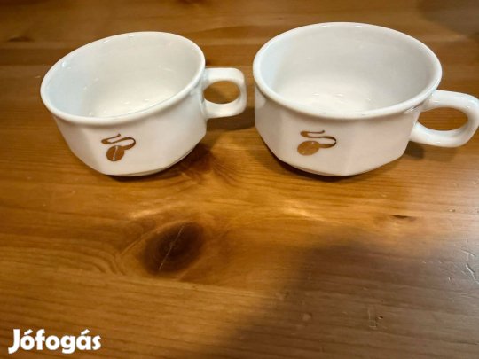 Tchibo arany kávészemes kávés bögre, 2 db egyben