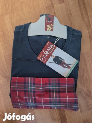 Tchibo fekete piros kockás hosszú újjú pizsoma eladó