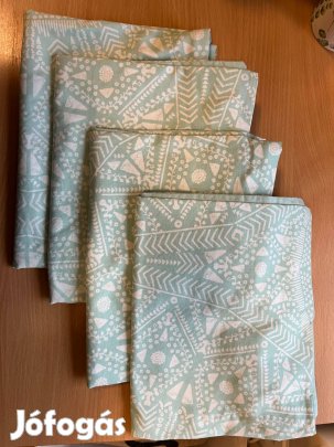 Tchibo zsályazöld mandala mintás párnahuzat, 100 % pamut 40x80 cm