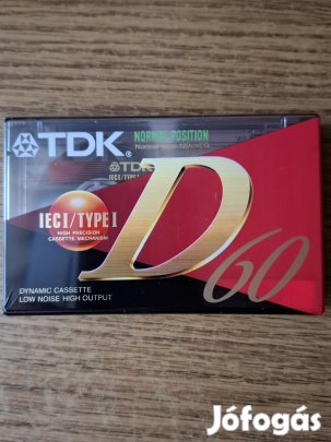 Tdk D 60 új normál kazetta eladó 