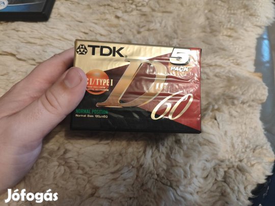 Tdk typ 1 d 60 Kazetta 5 darab egyben bontatlan