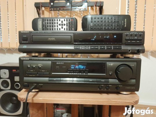 Technics HIFI . Erősítő . Rádio . RDS Cd játszó . Távirányítok