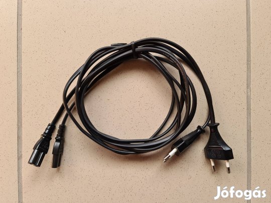 Technics Hi-Fi készülék Fujikura eredeti hálózati kábel réz érintkezős