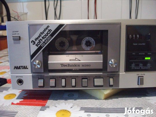 Technics RS - M 260 magno deck 3 fej csúcsmodell 1980 ( felújítva ) 2