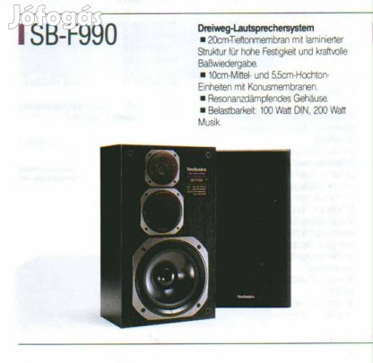Technics SB-F990 Speakers hangszorók 