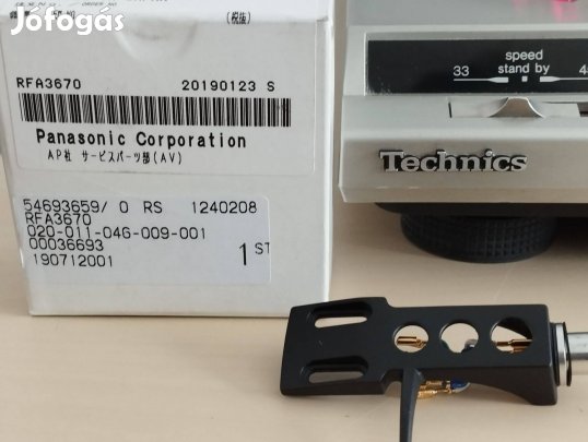 Technics lemezjátszó gyári head shell, eredeti Japán gyártmány, új