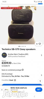 Technics sb S 70 hangfalpár 