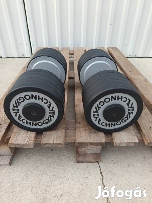 Technogym gumírozott egykezes súlyzó 2x42kg eladó!