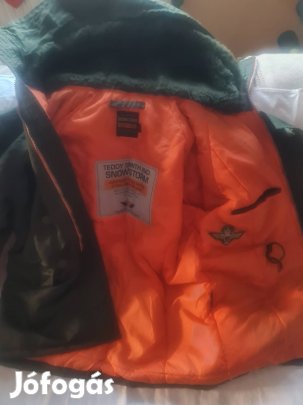 Teddy Smith ffi hóvihar kabát, használt, L-XL