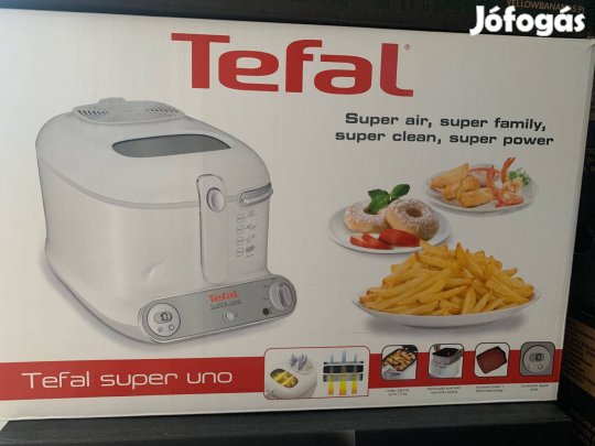 Tefal Super uno olajsütő, újszerű, évek óta dobozában áll