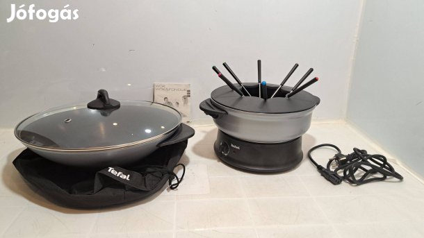 Tefal Wok Fondue WK302013, elektromos wok, új