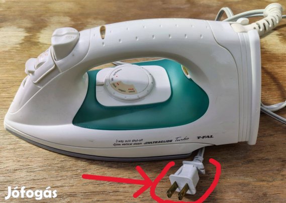 Tefal (T-Fal) észak-amerikai (Nema, 120V!!!) szabványú használt vasaló