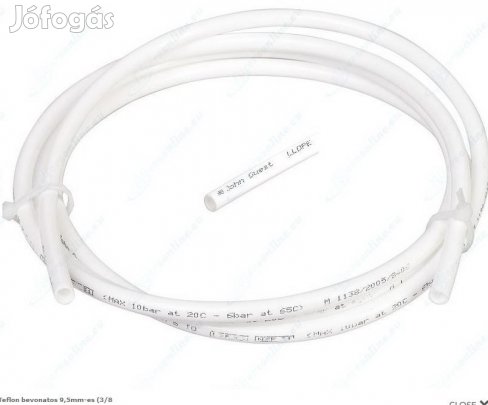 Teflon bevonatos 8 mm-es (5/16"-os) manyag cs 1 mter (2455)