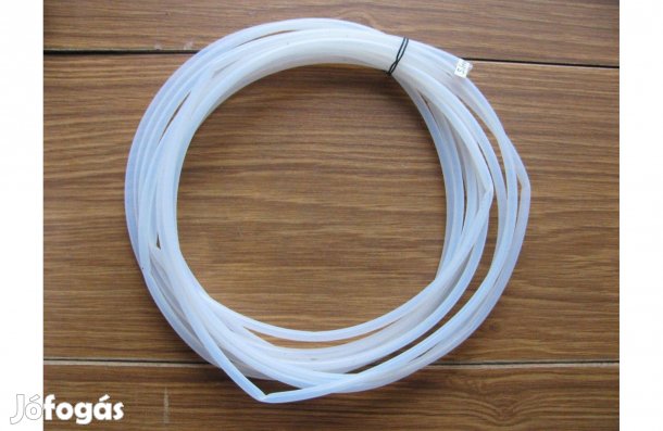 Tefloncső , 5,8 m hosszú, 6mm átmérő