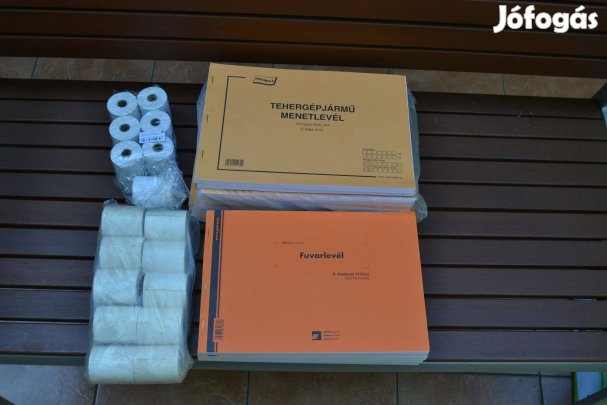Tehergépkocsi menetlevél 100 lap A/4 D.Gépj.21/új Pátria+Fuvarlevél 50