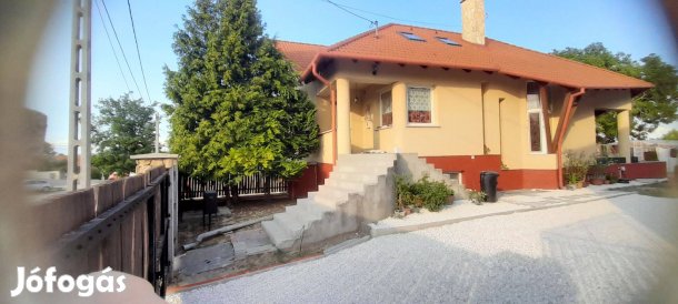 Tehermentes fiatal/2012-es/ 400m2-es családi ház üzlettel 3000m2 telek