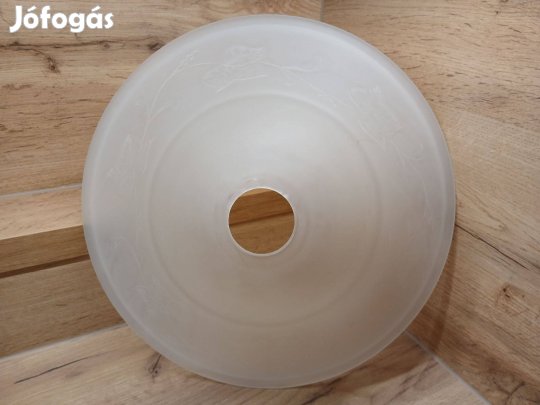 Tejüveg lámpabúra, levél mintával eladó