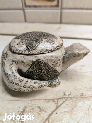 Teknős alakú díszdoboz, dísztárgy eladó!
