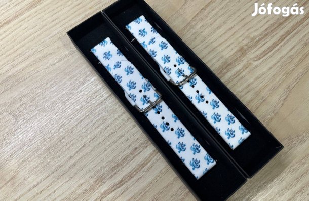 Teknős mintás szilikon óraszíj 20mm órához